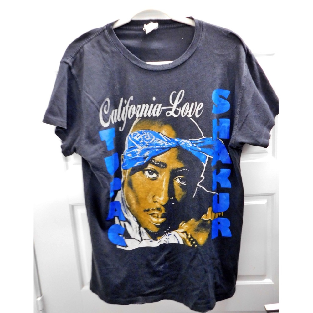 Tupac Shakur California Love Single Stitch Distressed‎ USA MadeWorn sz M